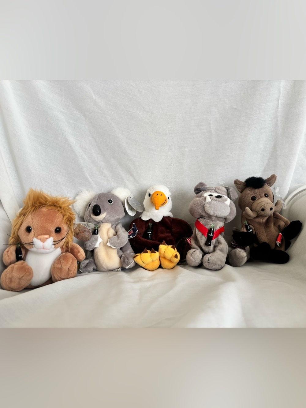 1999 Coca-Cola International plush bean bags
